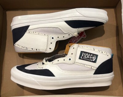 MENS SIZE 8 VANS VAULT OG HALF CAB UL LX DEVIL'S DETAILS TRUE WHITE