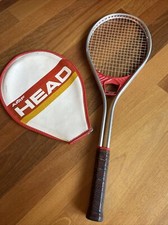 Vintage 1980 s AMF Head Professional Tennis Racket Redhead Aluminum With Cover