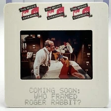 35mm slide Publicity Who Framed Roger Rabbit Bob Hoskins Original TMC Movie