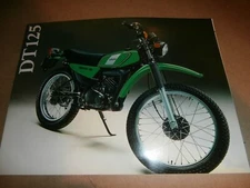 Original 1978 Yamaha DT125 Green Motorcycle Sales Brochure