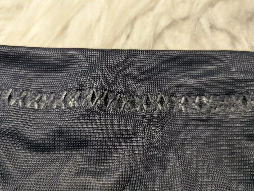 AQUASUIT by GRUPPO LA PERLA Italian Beach Swimsuit Cover Up Dress Black VTG 80's - Image 4 of 4