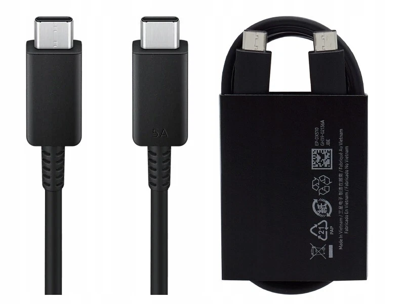 180cm Cable 5A USB-C Charge Rapide 100W Original Samsung Pr Chargeur Ultra Fast - Photo 1/1