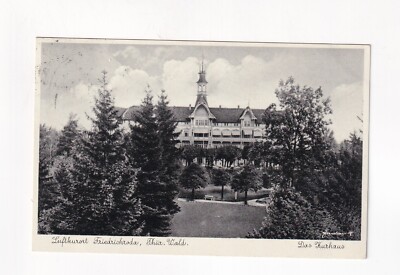 D9004) Postcard Friedrichroda Thuringian Forest Kurhaus 1936