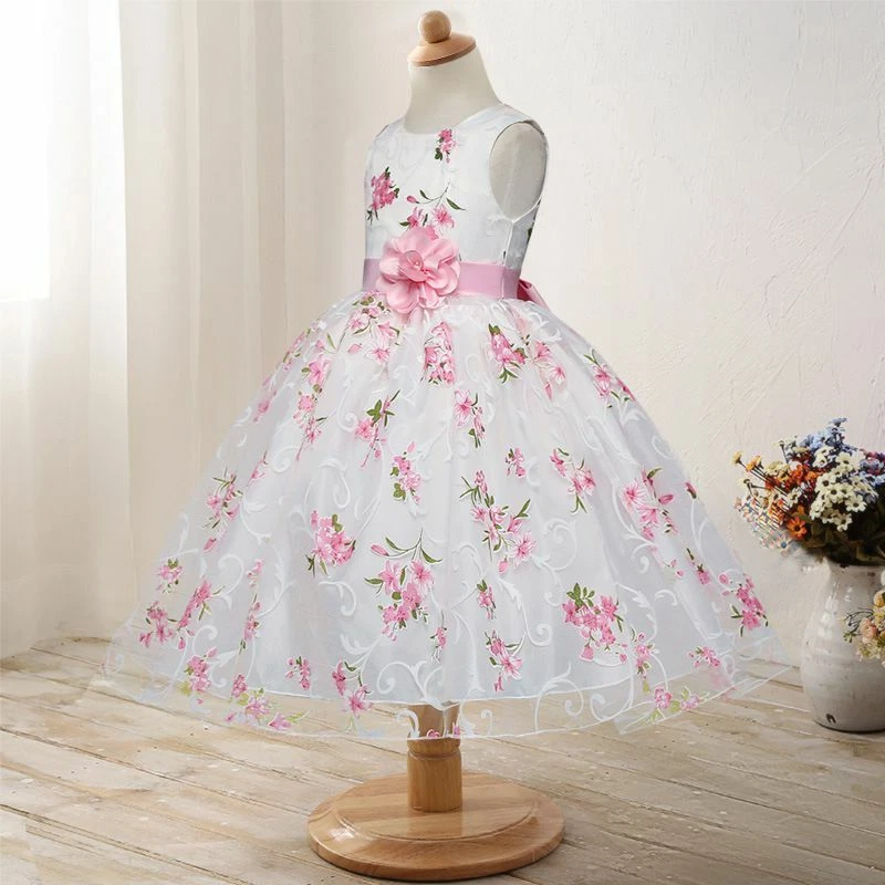 Flower Printed Sleeveless Infant Princess Dress For Girls Summer Clothing  For Children Aged 1 6 Years 2021 Q0716 From Sihuai04, $8.05 | DHgate.Com