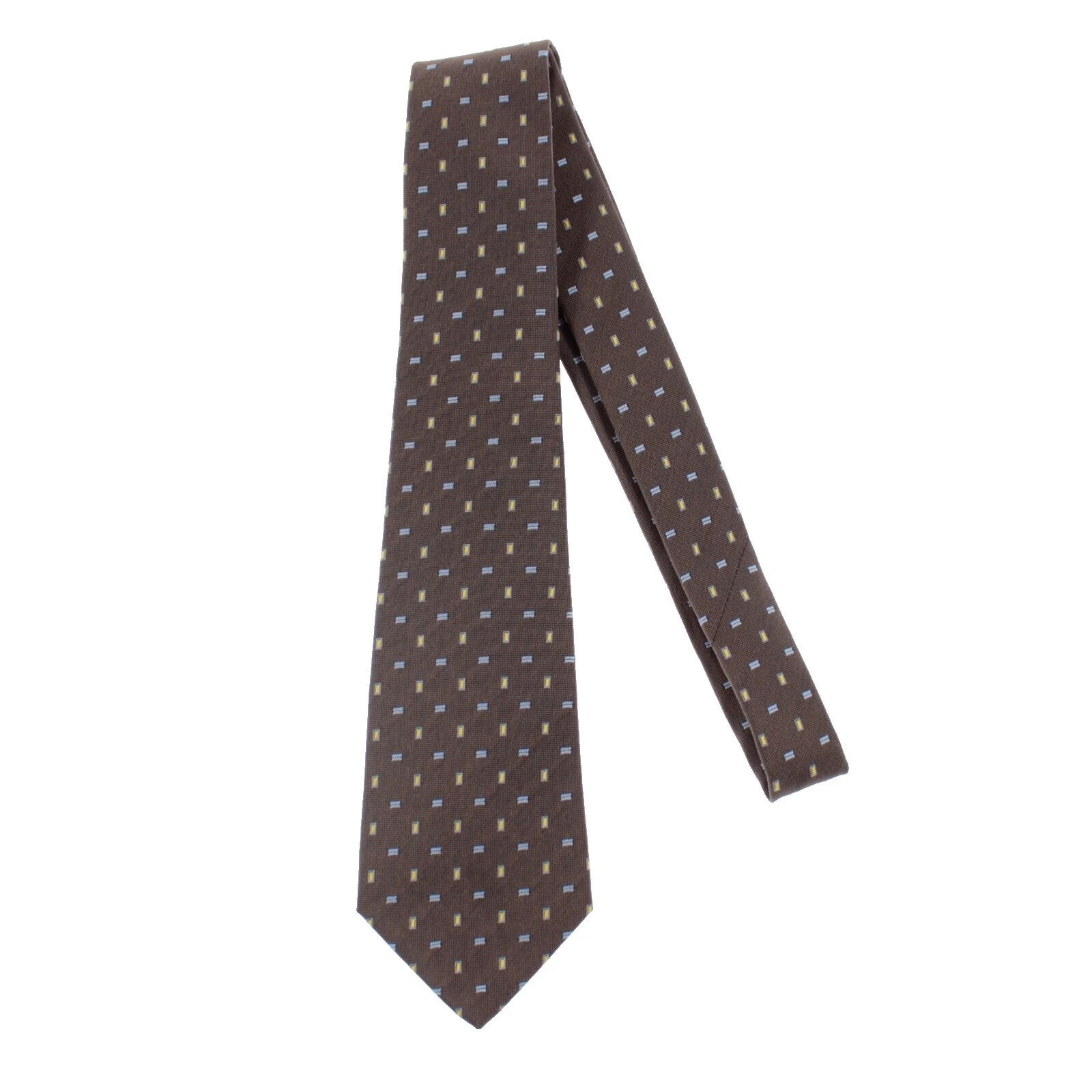 Lazos Kiton Marrón 100% Seda para Hombres