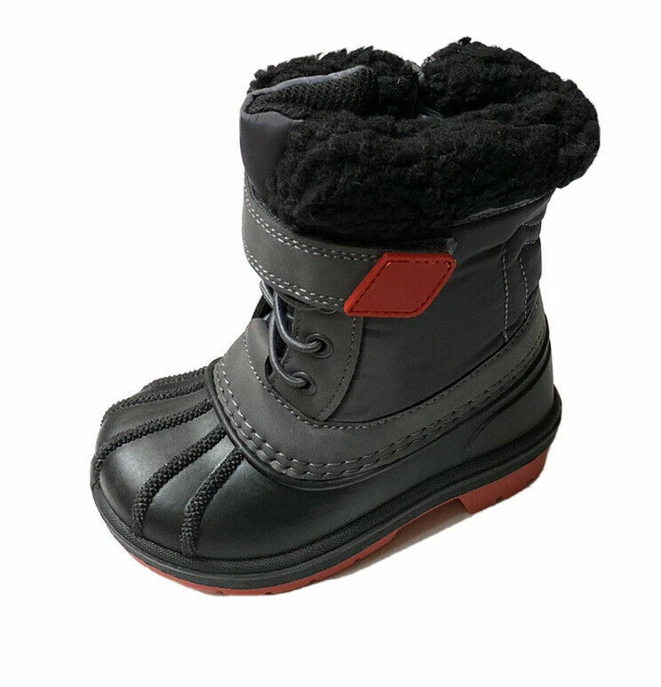 Toddler black winter boots cheap
