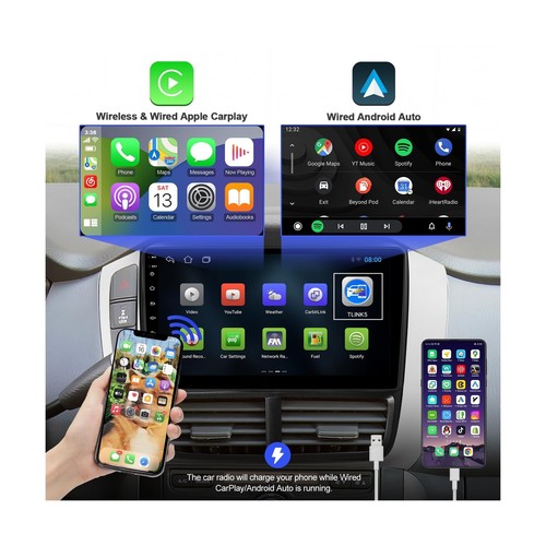 2+32G Android 12 Double Din Car Stereo for Honda Pilot 2006-2008 with 9 Inch ... - 第 2/6 張圖片