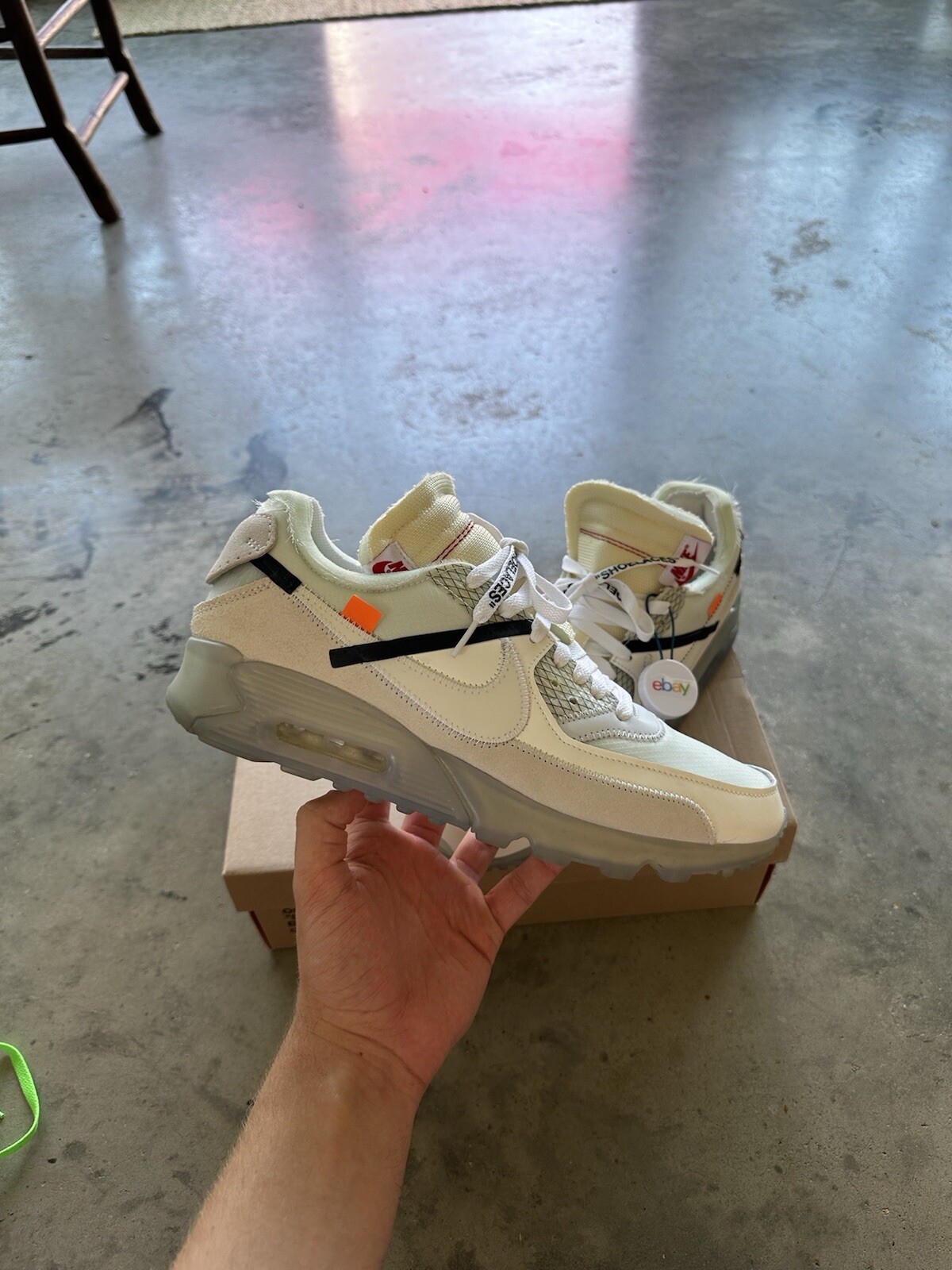 OFF WHITE X NIKE Nike X Off White OG Air Max 90 "THE TEN" UK10 US11 Usate