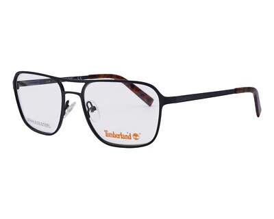 Timberland TB1593 002 Black Aviator Metal Eyeglasses Frame 55-17-145 1593 RX 