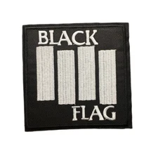 Black Flag Heavy Metal Music Concert Patch, Iron On/Sew On