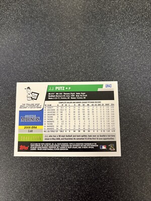 2006 Topps Update Gold Numbered 0849/2006 JJ Putz #UH43 Seattle