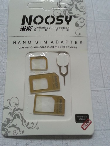 2x Set Nano Sim Adapter 4in1 für Handy/ Tablet f. iPhone SE Samsung HTC Sony#109 - Bild 4 von 5