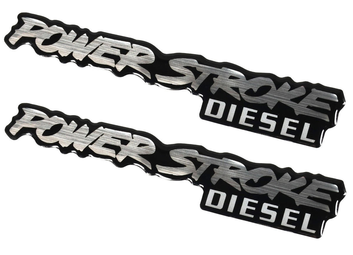 7.3L Powerstroke Diesel Fender Emblems Pair 1995-1997 Ford F250