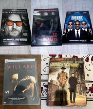 [DVD LOT] Willard 12 Monkeys Men in Black 3 MIB The Big Lebowski Midnight Cowboy