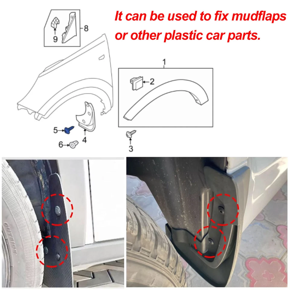 62pcs For BMW Undertray Screw Engine Shield Guard Bolt Mud Flaps Clips Kit 31set - Image 4 of 4