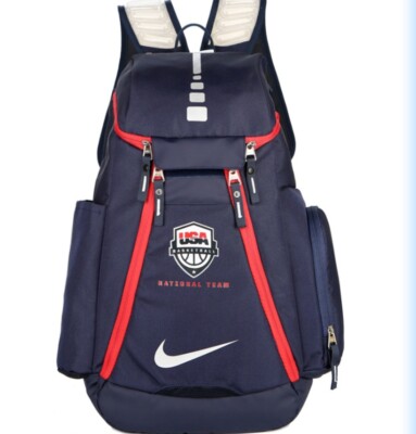 NIKE basketball backpack USAB アメリカ ELITE Nike Hoops Elite Pro USA Basketball Team Men's Backpack Black Red
