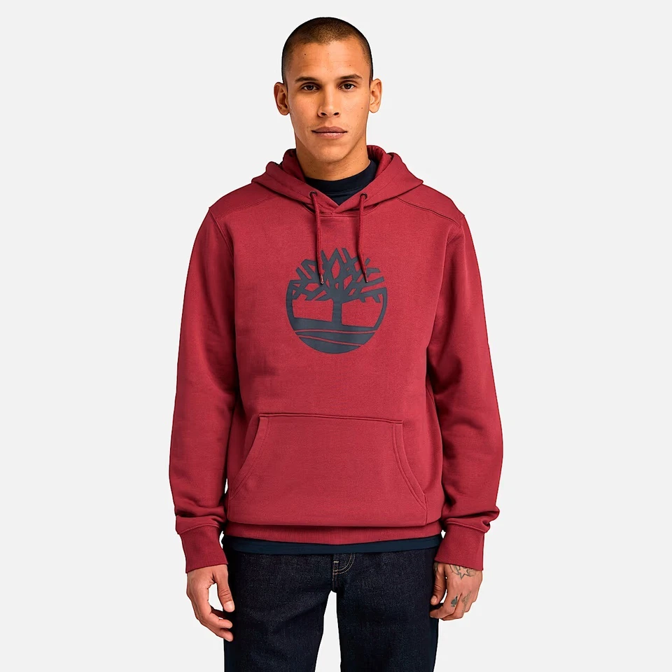 Timberland Unisex Tree Logo Fleece Hoodie/Sweaters — Pullover – 2220 - Image 3 of 4