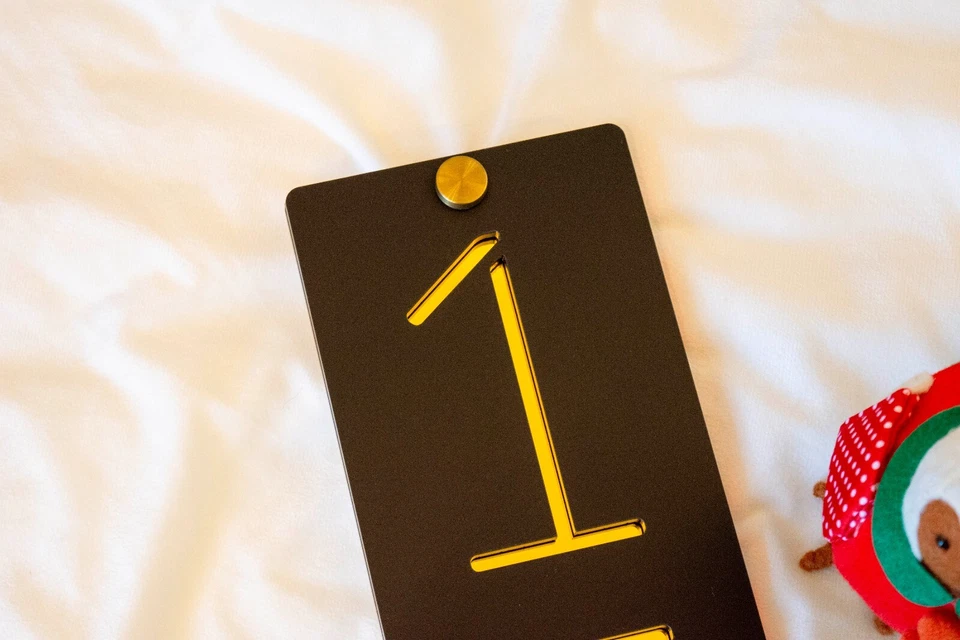 Letrero de dirección de casa personalizado 19"h x 5"w 3 dígitos placa de número de casa personalizada Foto 4 de 4