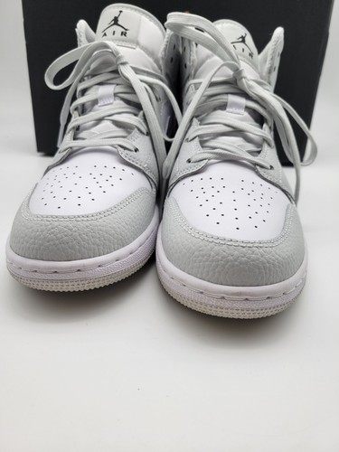 Nike Air Jordan 1 Mid SE Gs Grey Camo Swoosh DD3235-100 YOUTH - Size 6.5Y - Picture 6 of 11