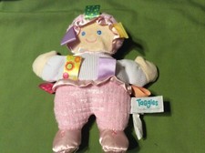 MARY MEYER BABY TAGGIES SOFT PLUSH PINK CLOTH BABY DOLL lovey 9"
