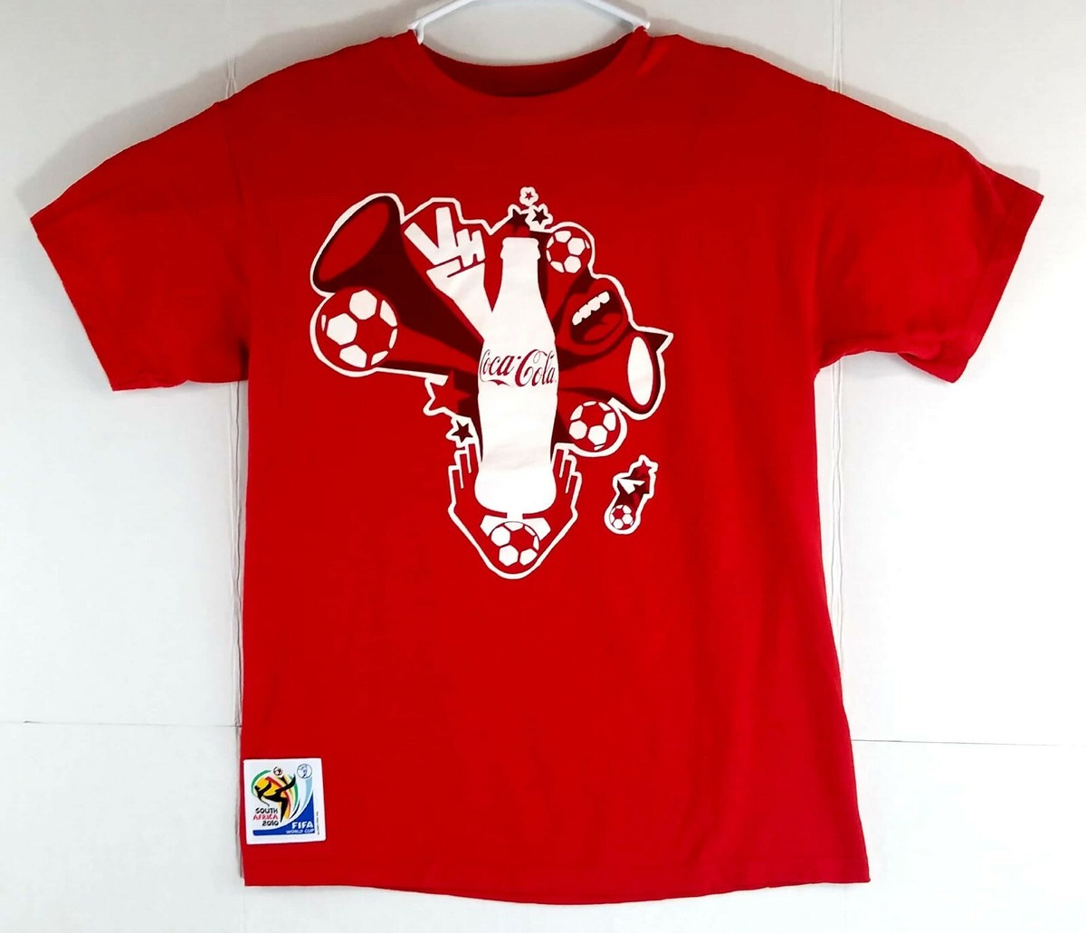 Coca Cola Fifa South Africa World Cup 2010 Men's Red Coke T-Shirt