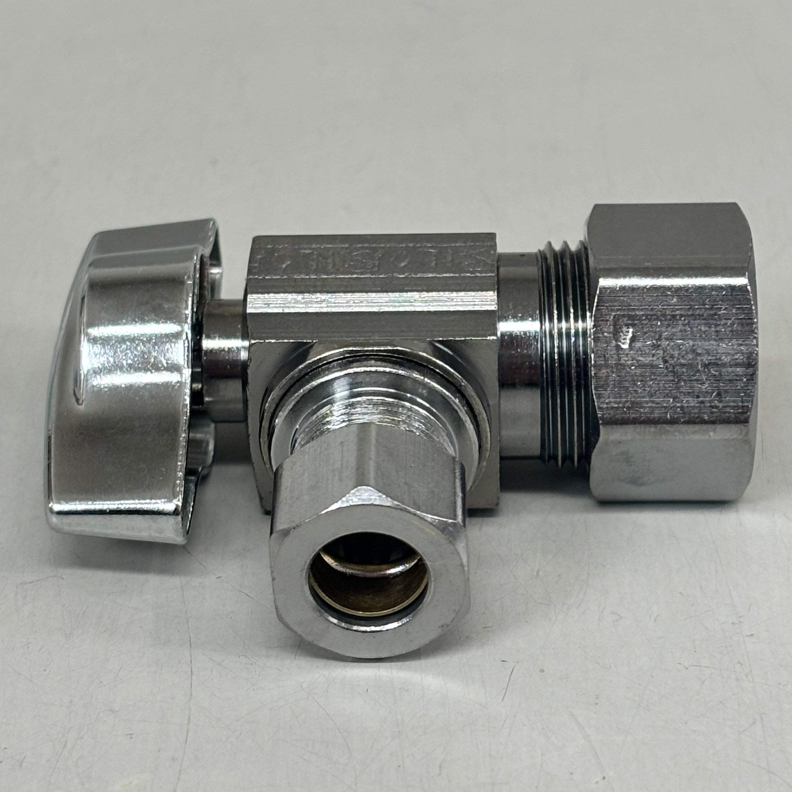 BRASSCRAFT 1/4 Turn Angle Ball Stop 1/2" NOM COMP In X 3/8" OD COMP Out KTCR19XC