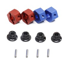 4pc Metal Hex Wheel Drive Adapter for 1/10 ECX 2WD Ruckus Axe Brutus Crawler Car