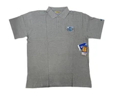 New Orleans Hornets Mens Big & Tall Sizes Gray Majestic Polo Shirt