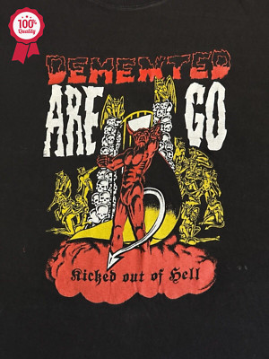 Vintage 90s Demented Are Go Kicked Out Of Hell Concert T- Shirt