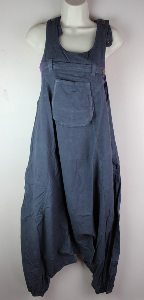 Alibaba Dungarees Baggy Jumpsuit Hippy Harem Pant Overall Strap - Foto 7