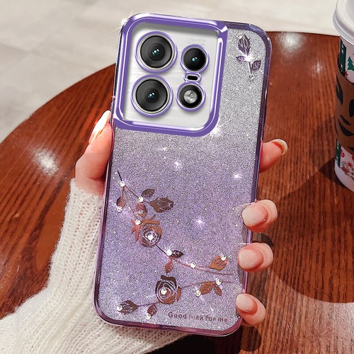 For Motorola Edge 50 Pro, Phone Case Luxury Bling Glitter Clear Cover Shockproof - Picture 8 of 12