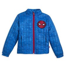 Marvel Spider-Man Boy Light Weight Quilted Jacket Size 4 5/6
