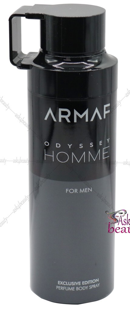 Odyssey Homme For Man By Armaf Body Spray 6.7oz./200 ml New Same As Picture