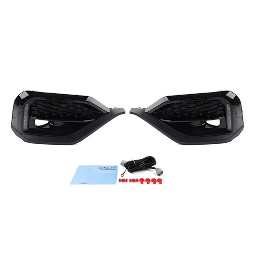 1x LED Turn Signal DRL Fog Lights Bezel Kit For Subaru WRX STI 4Door Sedan 22-24 - Picture 2 of 16