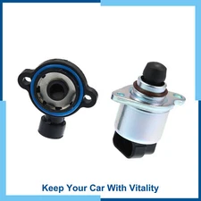 Pack (2) Throttle Position Sensor Idle Air Control Valve for Chevrolet S10 96-04