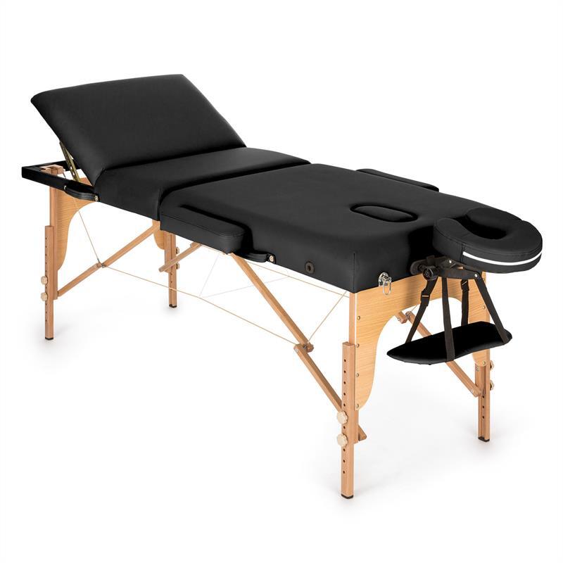 Massagetisch Massagebank Massageliege Mobil Klappbar Masseur Tisch Schwarz 200Kg