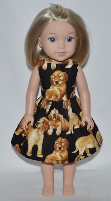 golden retriever puppy dress Bandhani