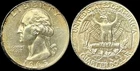 Nice 1963-d  Washington Silver Quarter With Original Toning