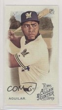 2019 Topps Allen & Ginter Mini Allen & Ginter Logo Back Jesus Aguilar #39 fm0