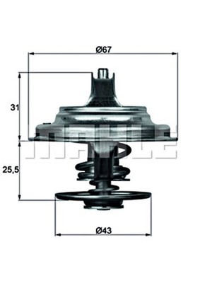 Kühlmittel Thermostat Für MAN 3 Em IVECO NEOPLAN VOLVO DAF MERCEDES ERF 251899
