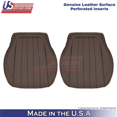 2017-2023 For Mercedes Benz E-Class Genuine Leather Bottom Seat Covers Nut Brown