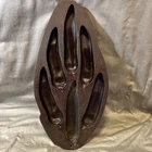 VINTAGE LODGE 6CP2 CAST IRON CHILLI PEPPER CORNBREAD PAN 14.7" LONG EUC Clean