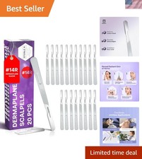 Pack of 20 14R Dermaplaning Razors - Effortless Skin Smoothness for Women