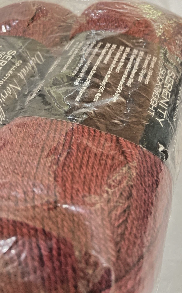 Premier Yarns- Serenity Sock Yarn Deborah Norville Burgundy  Lot Of 3 Skeins - Image 4 of 4