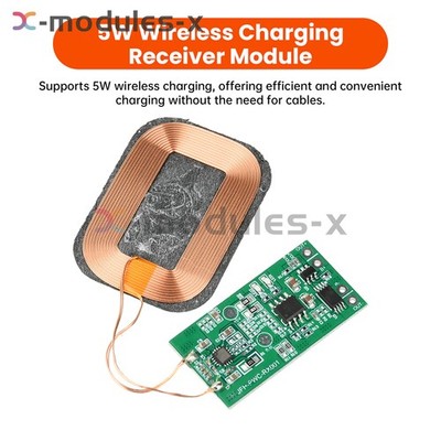 5W Wireless Charging Receiver Module For 3.7V Battery Charging Discharging