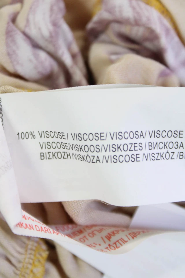 Некоторые дни Lovin женщин цветочный печать макси платье на пуговицах желтый красный размер большой - Изображение 4 из 4