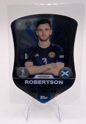 Topps Match Attax UEFA EURO 2024 Robertson Chrome Shield Scotland #SC7