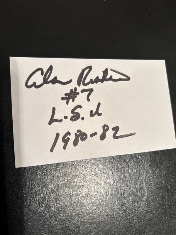 Alan Risher (LSU ‘82 All-SEC QB) ‘85 Buccaneers, Packers & USFL, signed 2004