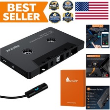 Car Audio Bluetooth Cassette Receiver, Tape Player Bluetooth 5.0 Cassette Aux...