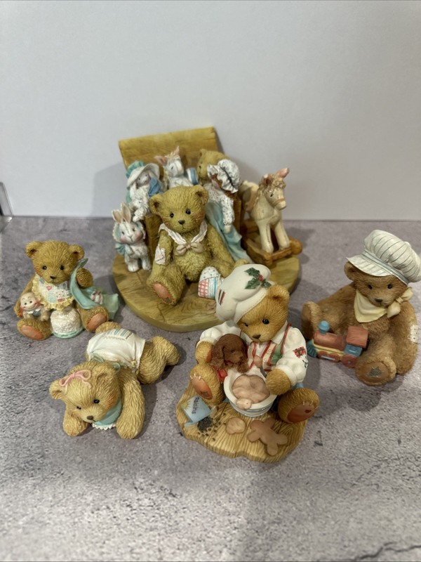 Cherished Teddies 'Christopher' Old Friends Are The Best Friends - Lot Of 5